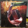 Fire wine - painting by Angelina