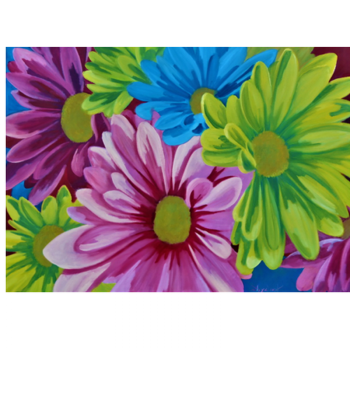 Color blooming - painting by Angeliki