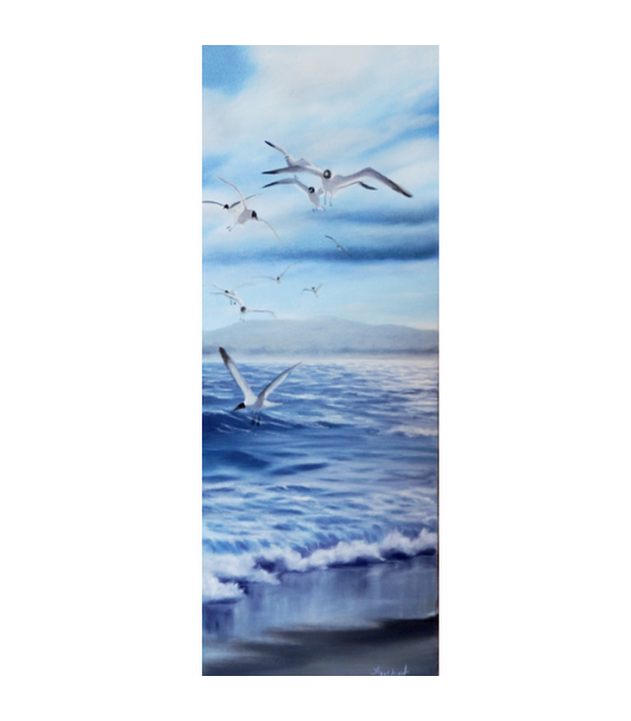 Seagulls - Painting by Angeliki